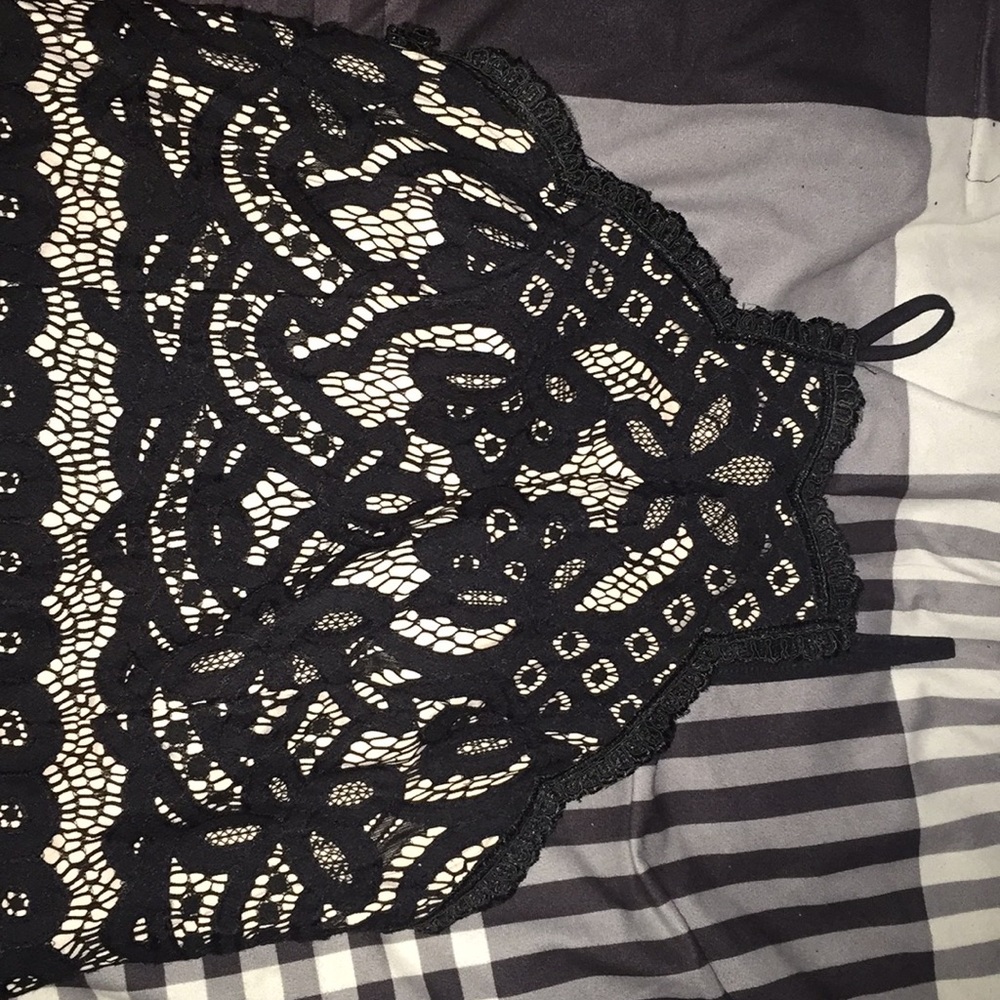Black/tan dress